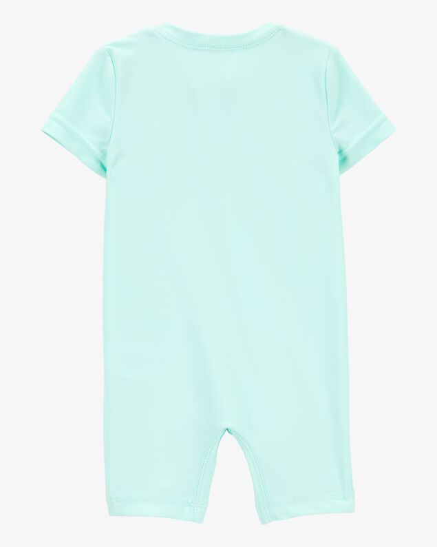 Product image 2 of Baby 1-Piece Palm Tree Short-Sleeve Rashguard Swimsuit - Mint