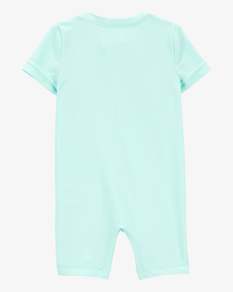 Product image 2 of Baby 1-Piece Palm Tree Short-Sleeve Rashguard Swimsuit - Mint