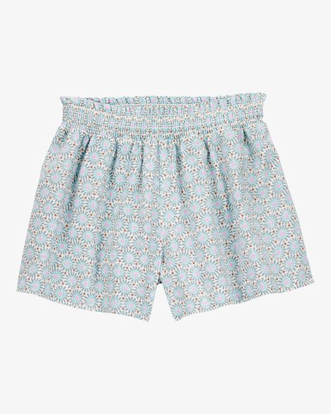  Product image 1 of Kid Geo Print Linen Look-Alike Flowy Pull-On Shorts