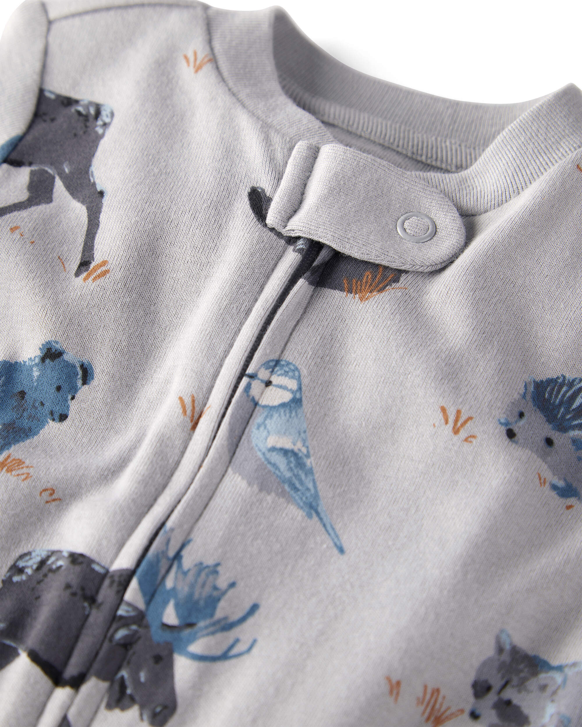 Baby Organic Cotton Sleep & Play Pajamas in Midnight Forest