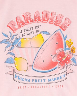 Product image 2 of Kid 2-Piece Fruit Print Loose Fit Pajamas