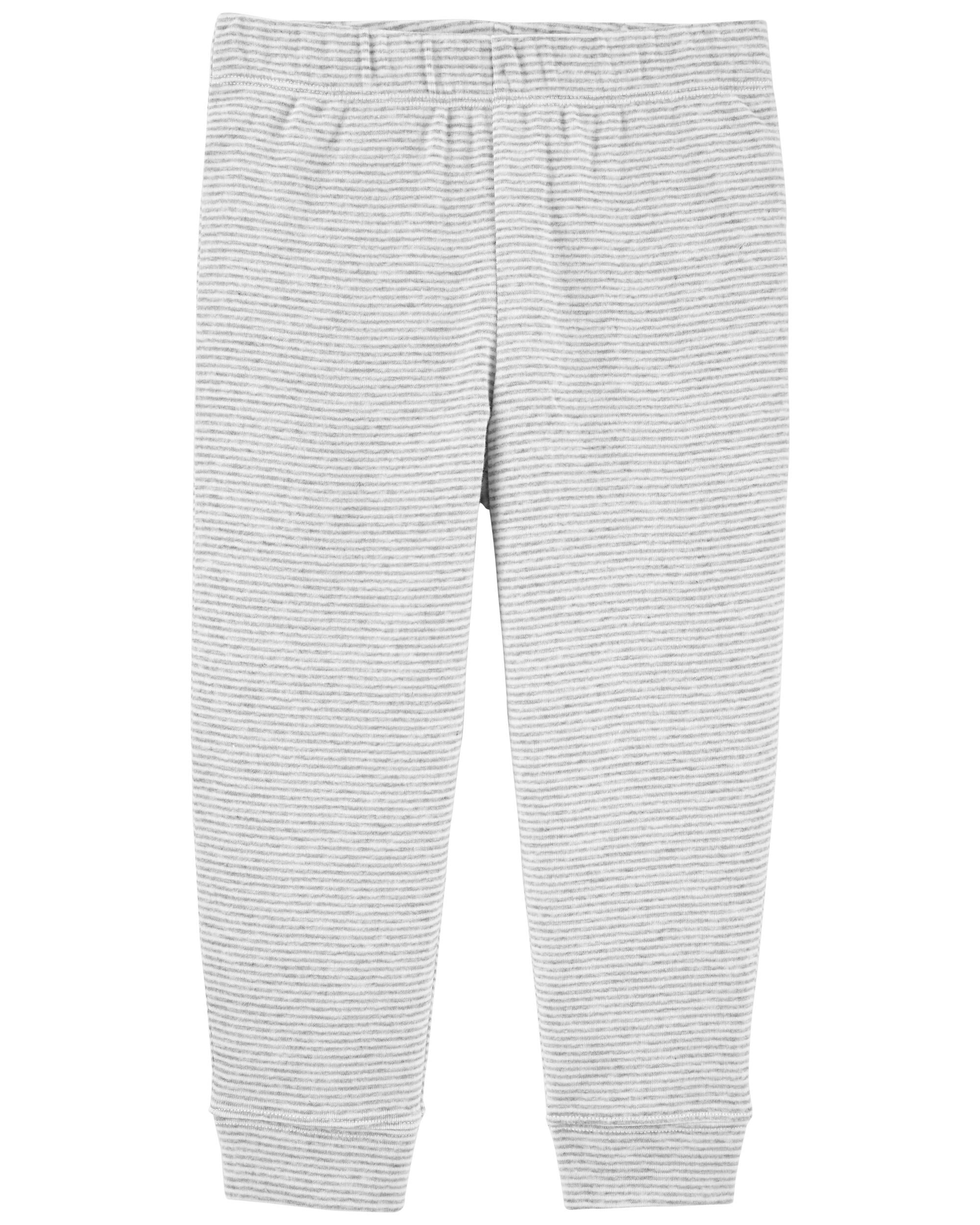Grey Toddler Pull-On Cotton Pants 