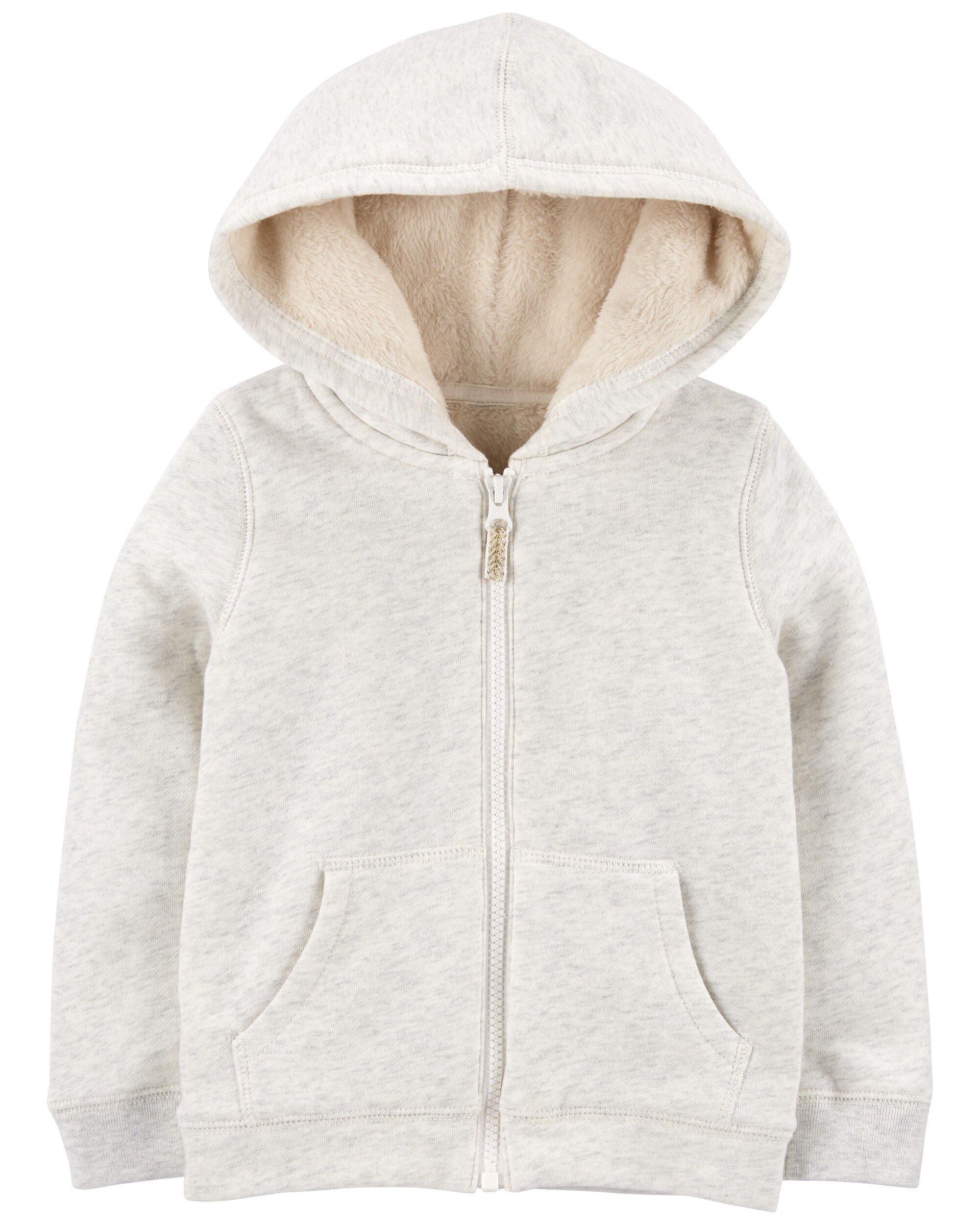 toddler white zip up hoodie