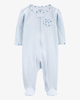 Baby Floral Snap-Up Cotton Sleep & Play