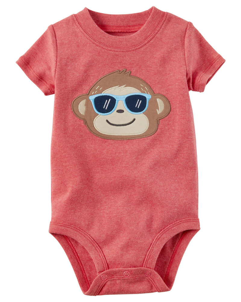 Carters Baby Boys Monkey Scooter Footed Coverall