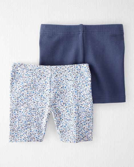  Product image 2 of Toddler 2-Pack Organic Cotton Ribbed Pedal  Shorts