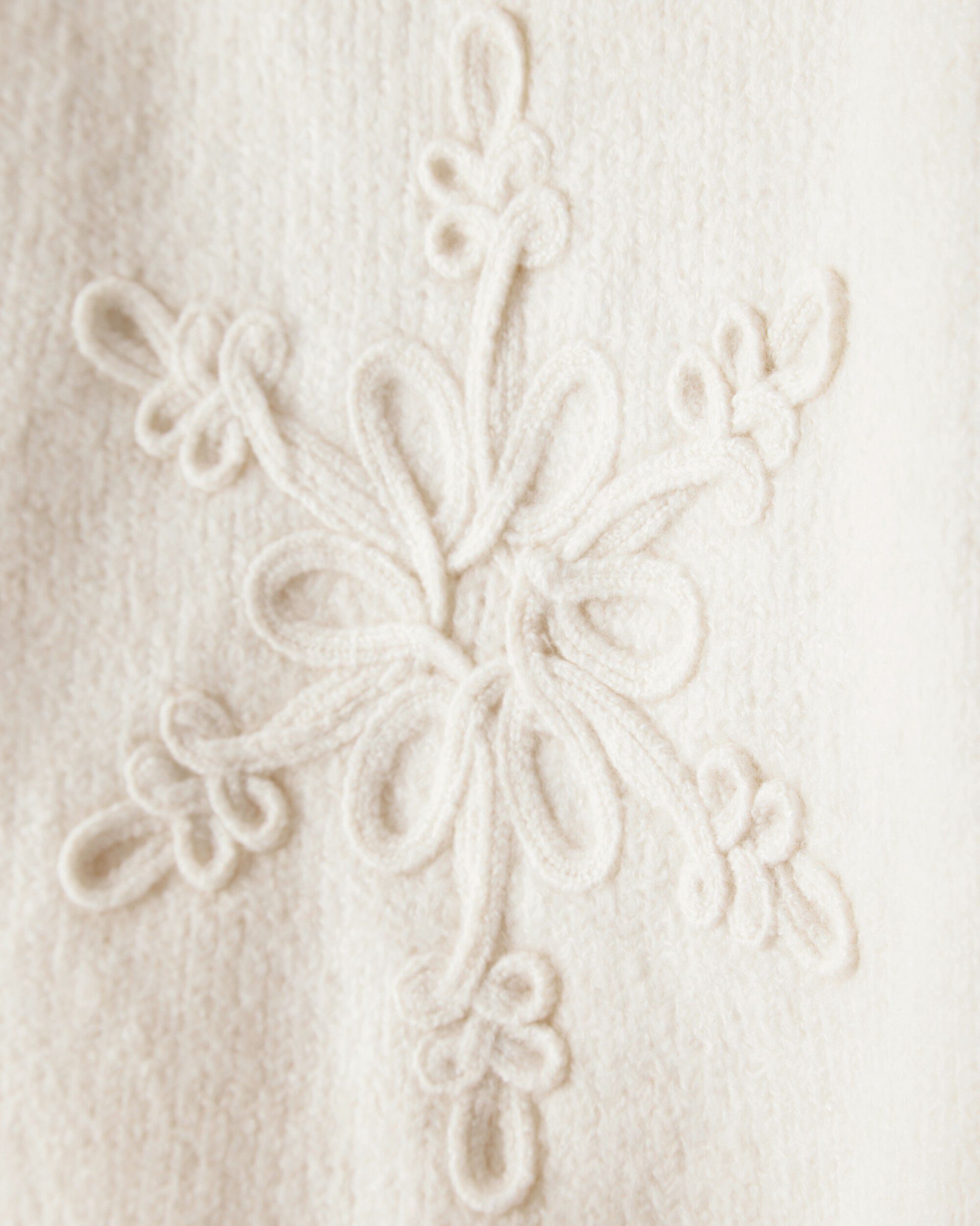 Baby Girl Snowflake Long-Sleeve Sweater - Cream