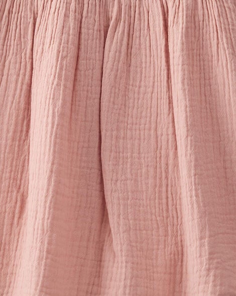  Product image 4 of Toddler Organic Cotton Gauze Dress in Pink