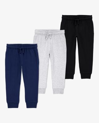 Product image 1 of Toddler 3-Pack Pull-On Drawstring Joggers