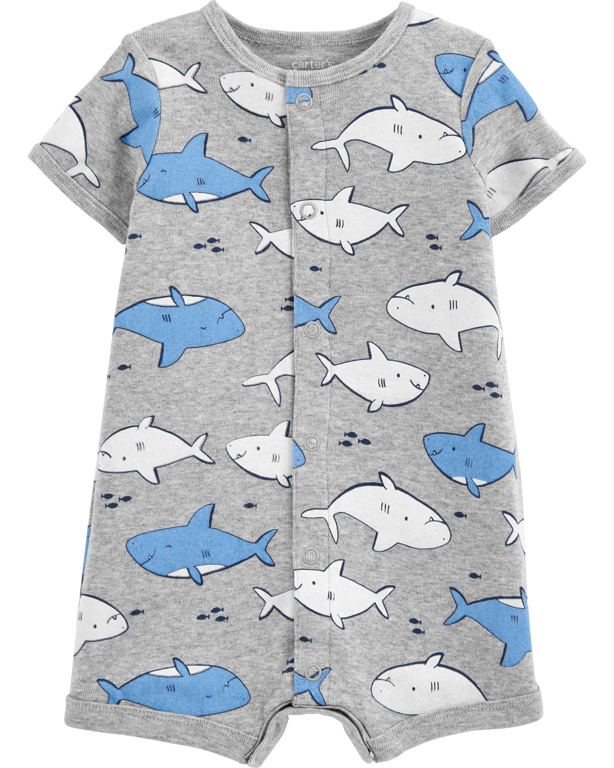 shark romper baby