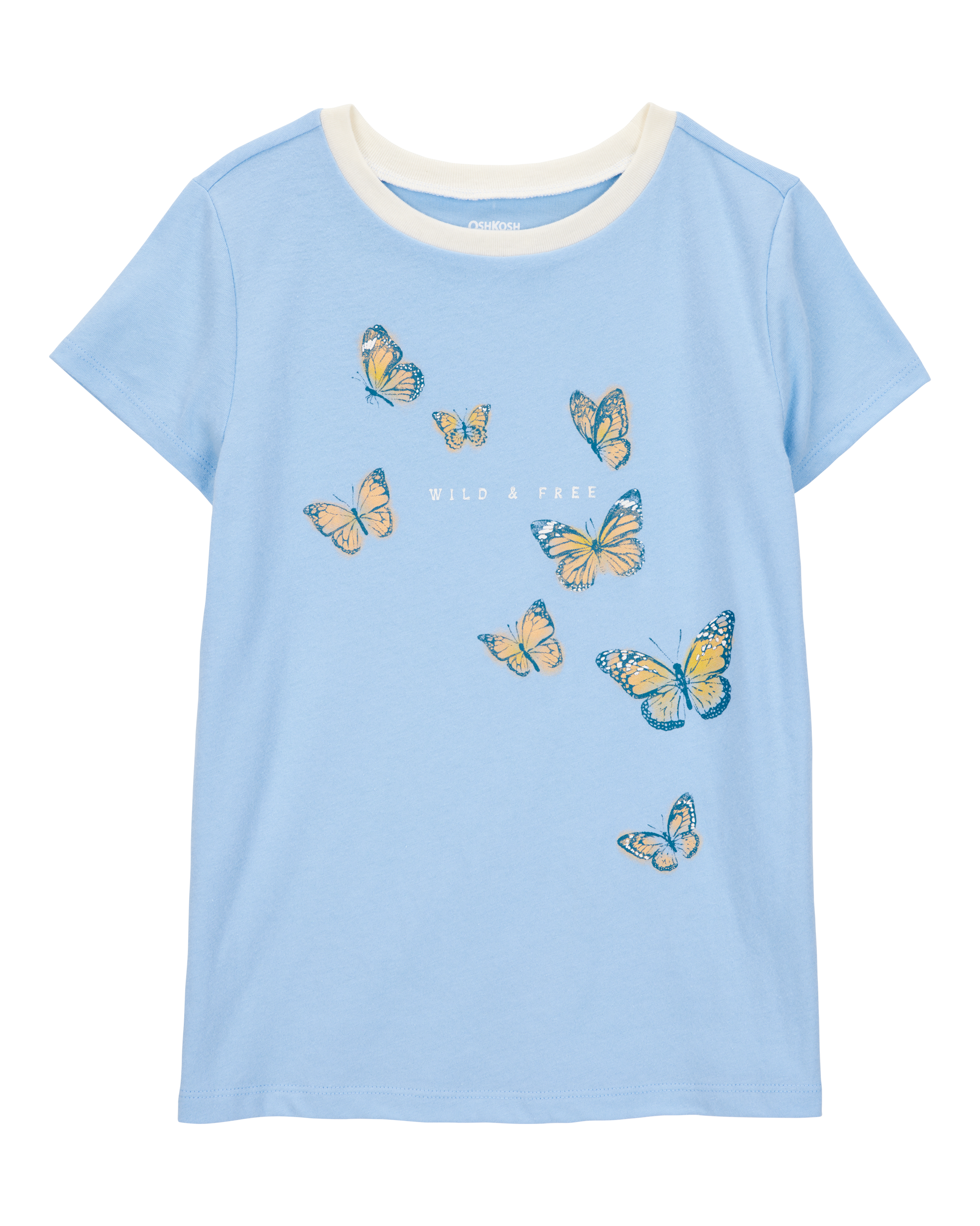 Kid Butterfly Short-Sleeve Graphic Tee - Blue