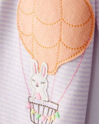 Product image 2 of Baby Hot Air Balloon Bunny 2-Way Zip Cotton Sleep & Play Pajamas