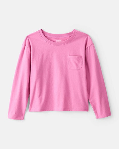 girls long-sleeve top - pink