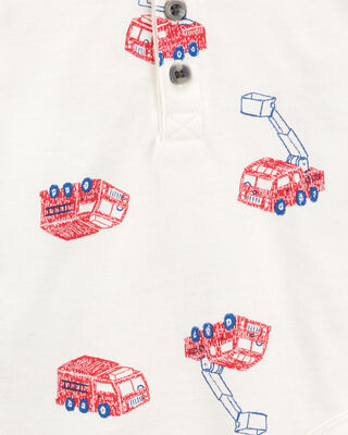 Product image 2 of Baby 2-Piece Firetruck Bodysuit Pant Set