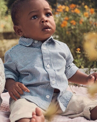Product image 1 of Baby Linen Button-Front Shirt Made with Organic Cotton