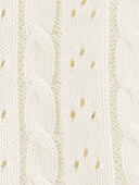 Cream - Baby Pointelle Button-Front Sweater Knit Cardigan, Selected