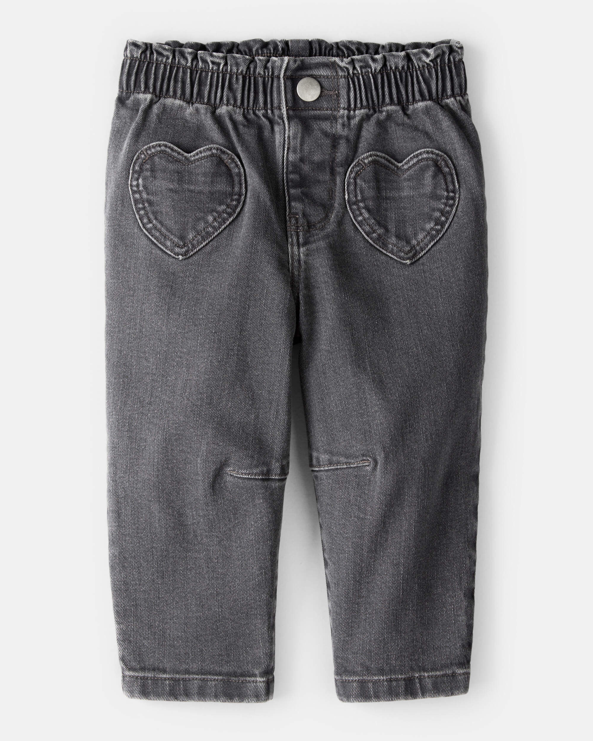 Baby Girl Denim Wide-Leg Cuff Jeans - Blue - OshKosh B'gosh