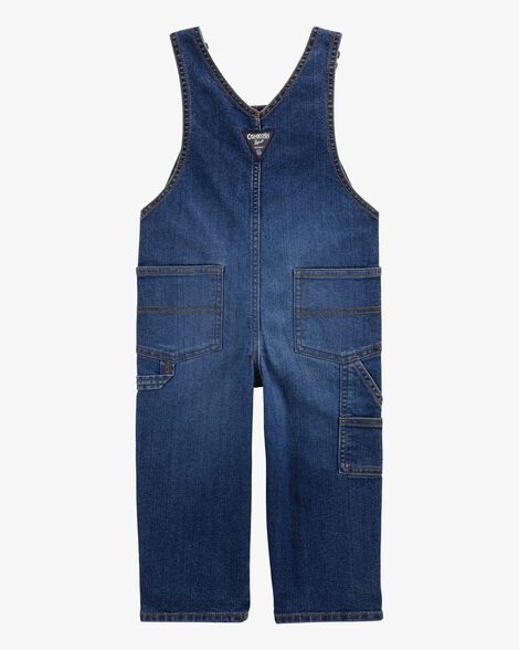  Product image 2 of Toddler Stretch Denim Overalls - Dark Wash