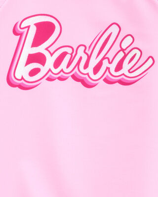 Product image 2 of Toddler Barbie™ 2-Piece Rashguard Swimsuit Set - Pink
