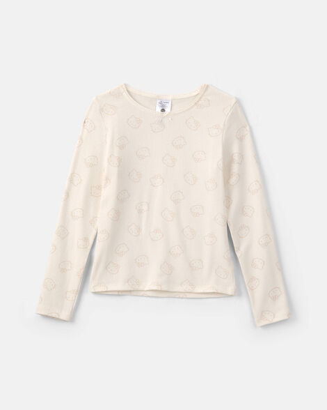 girls hello kitty® long-sleeve top - cream