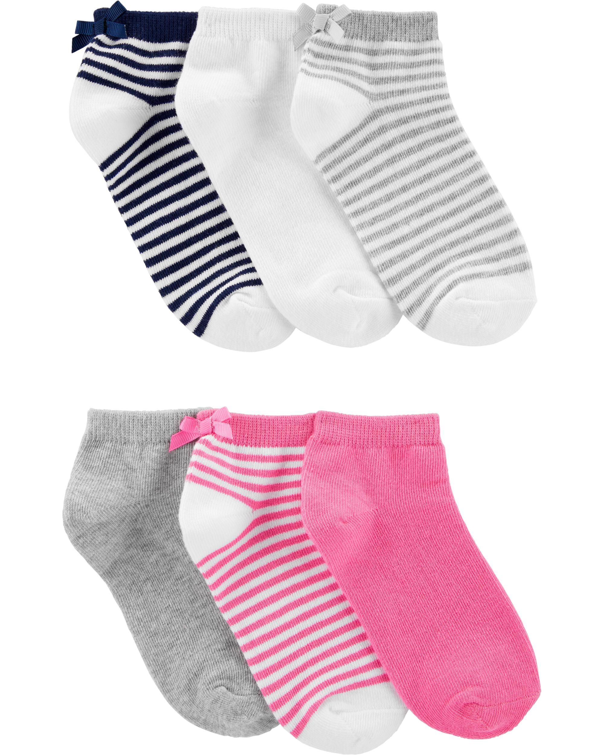 Kid 6 Pack No Show Socks Carter s Carter s
