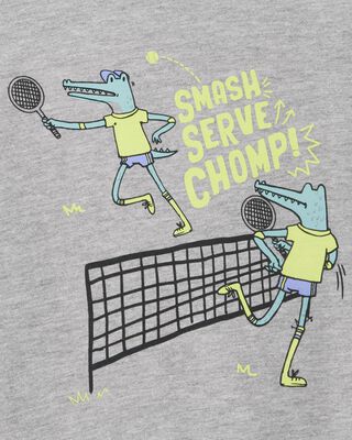 Product image 2 of Toddler Tennis Short-Sleeve Graphic Tee - Grey