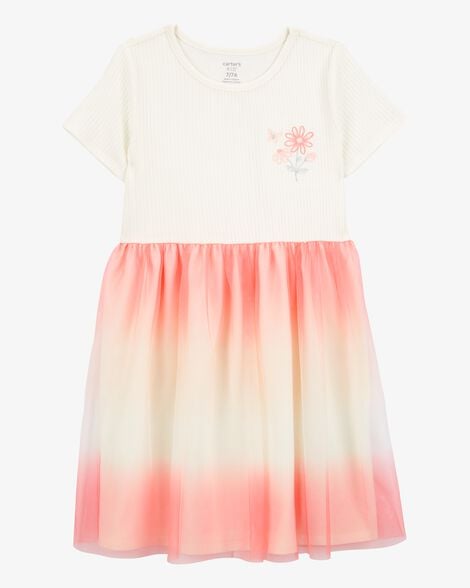 Product image 1 of Kid Ombre Short-Sleeve Tutu Dress - Pink