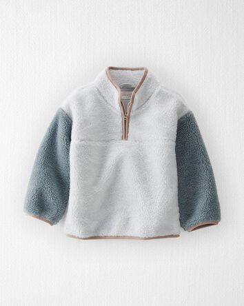 Toddler Recycled Sherpa Quarter Zip Pullover