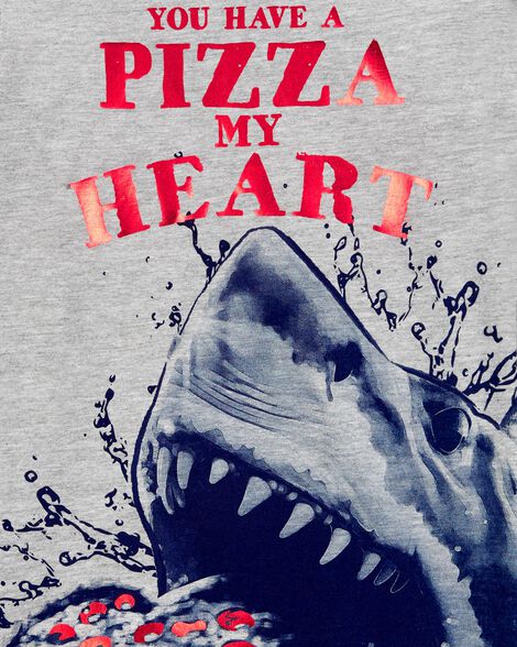  Product image 3 of Kid Shark Cotton Blend Long-Sleeve Tee - Gray