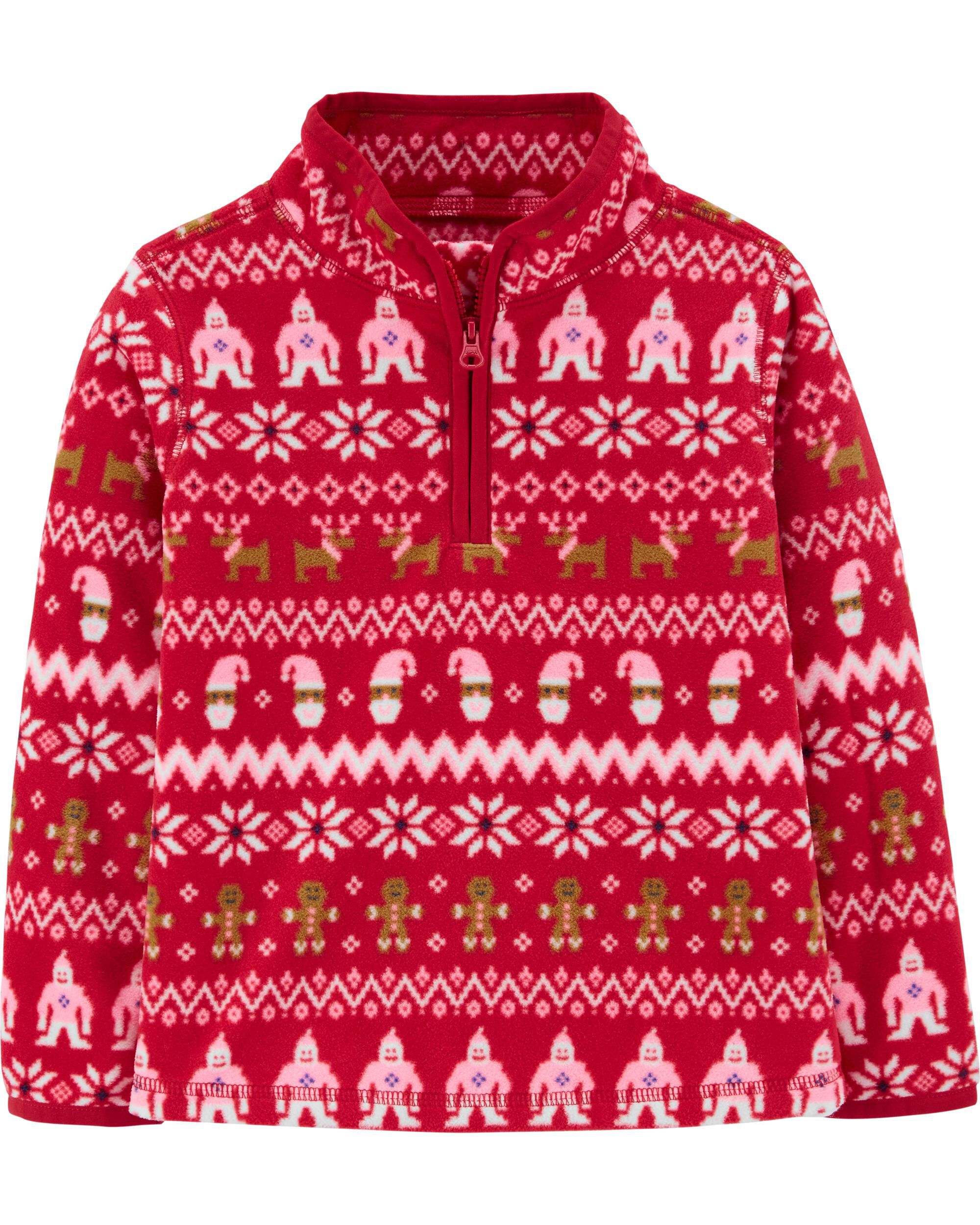 OshKosh Neon Turq. Fair Isle Cardigan 12m