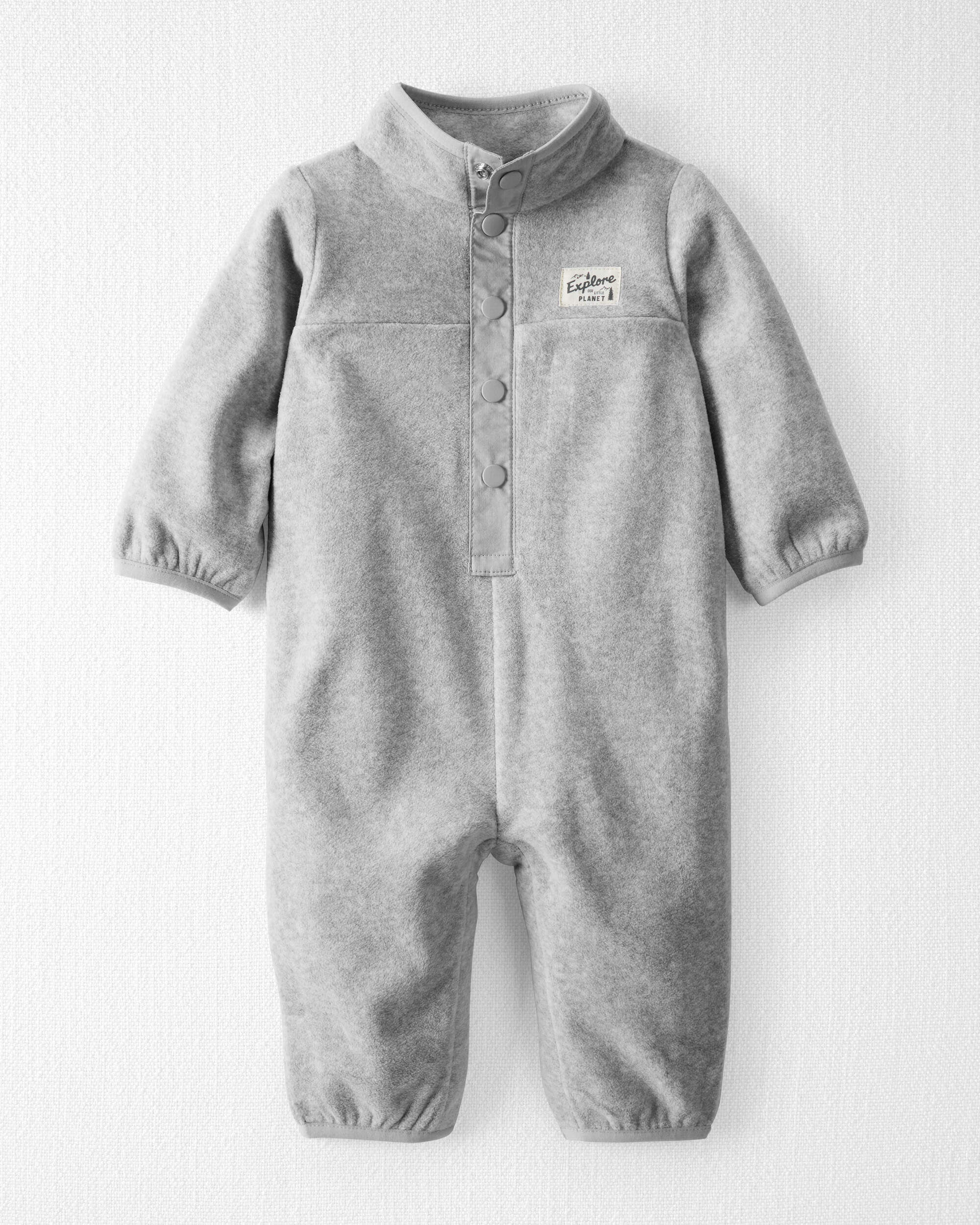 Baby Organic Cotton Cozy Flannel Overalls - Little Planet