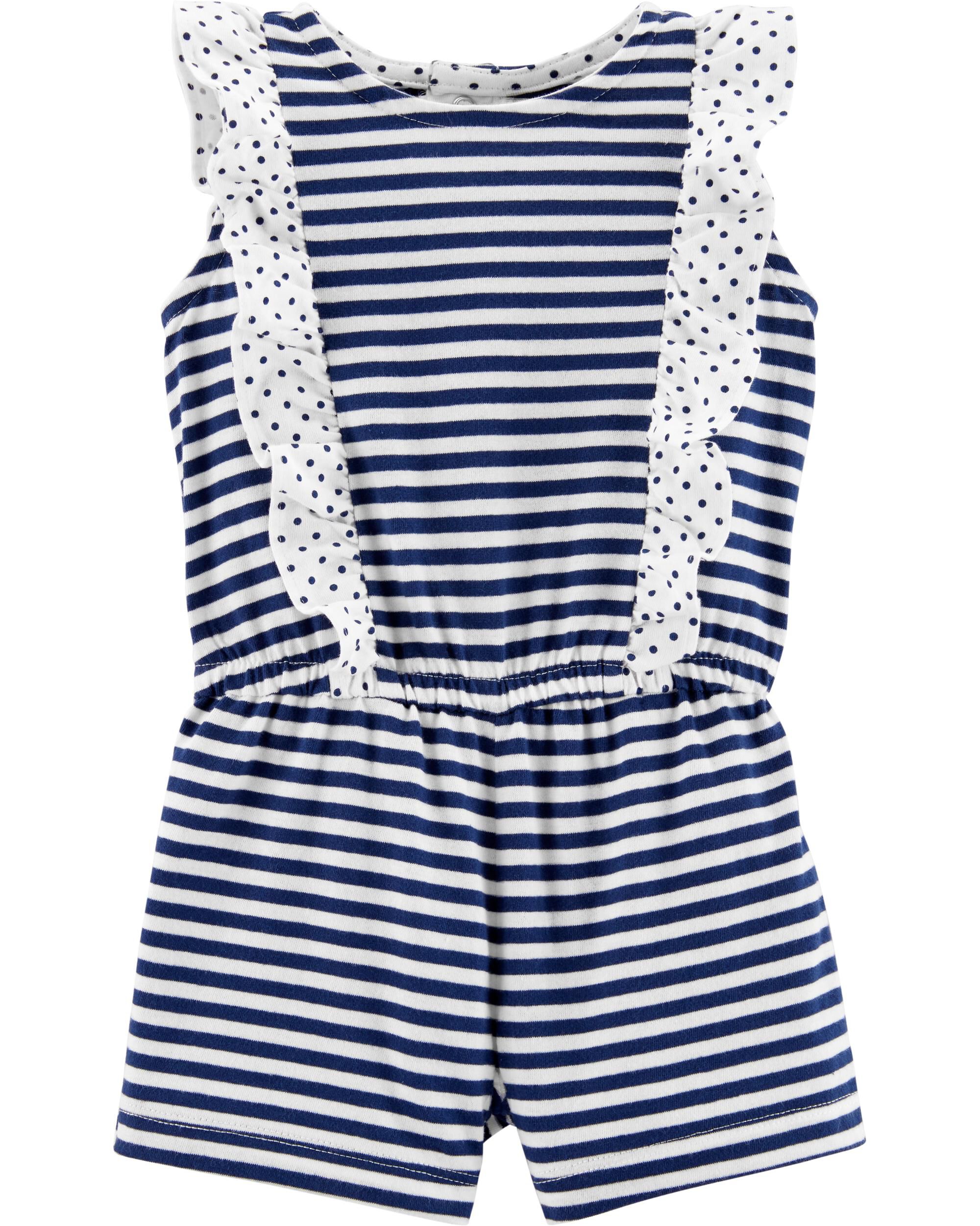 carter's baby girls jersey jumpsuit