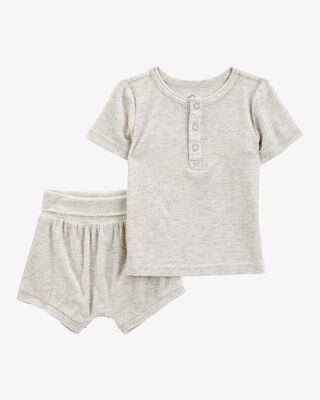 Product image 1 of Baby 2-Piece PurelySoft Outfit Set - Grey
