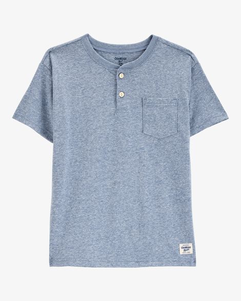  Product image 1 of Kid Pocket Henley Tee - Blue