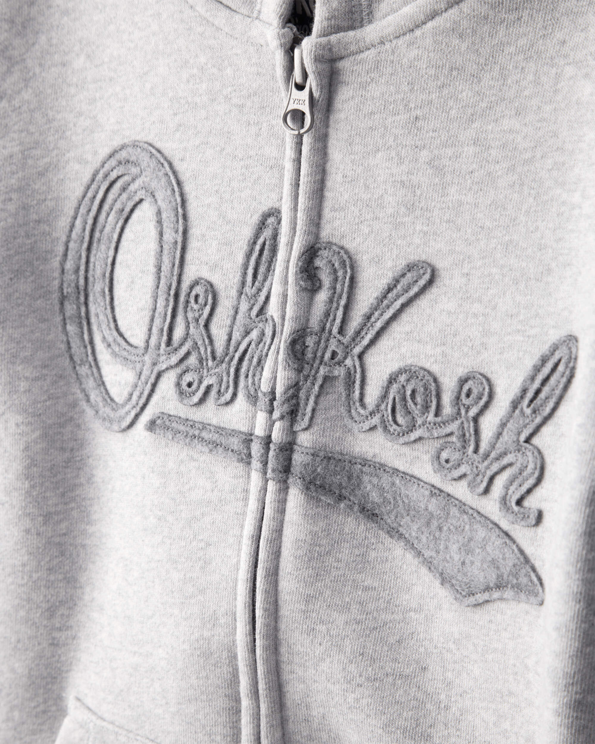 otokos Boys DayDream Fleece Hooded Zip-Up Jacket - Grey - OshKosh