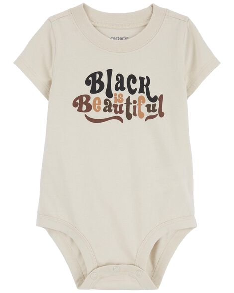 Baby Black Is Beautiful Cotton Bodysuit - Carter