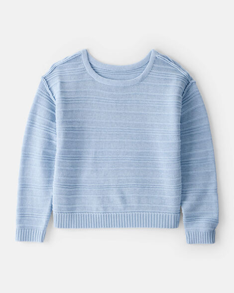 Girls Long-Sleeve Sweater - Blue