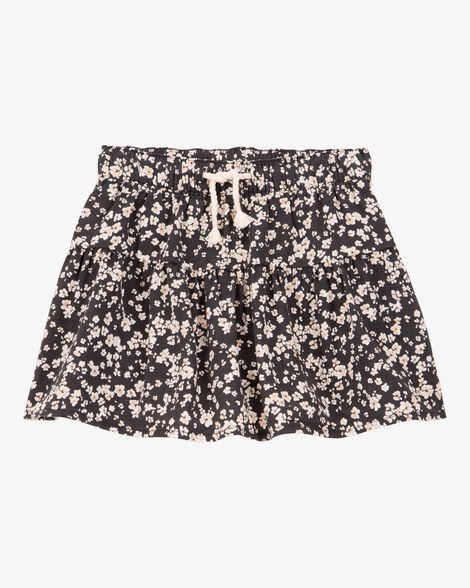  Product image 1 of Toddler Floral Linen Look-Alike Drawstring Skirt