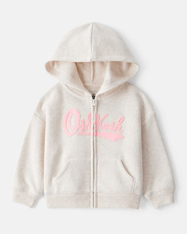 Product image 1 of Baby Girl DayDream Fleece Hooded Zip-Up Jacket - Oatmeal