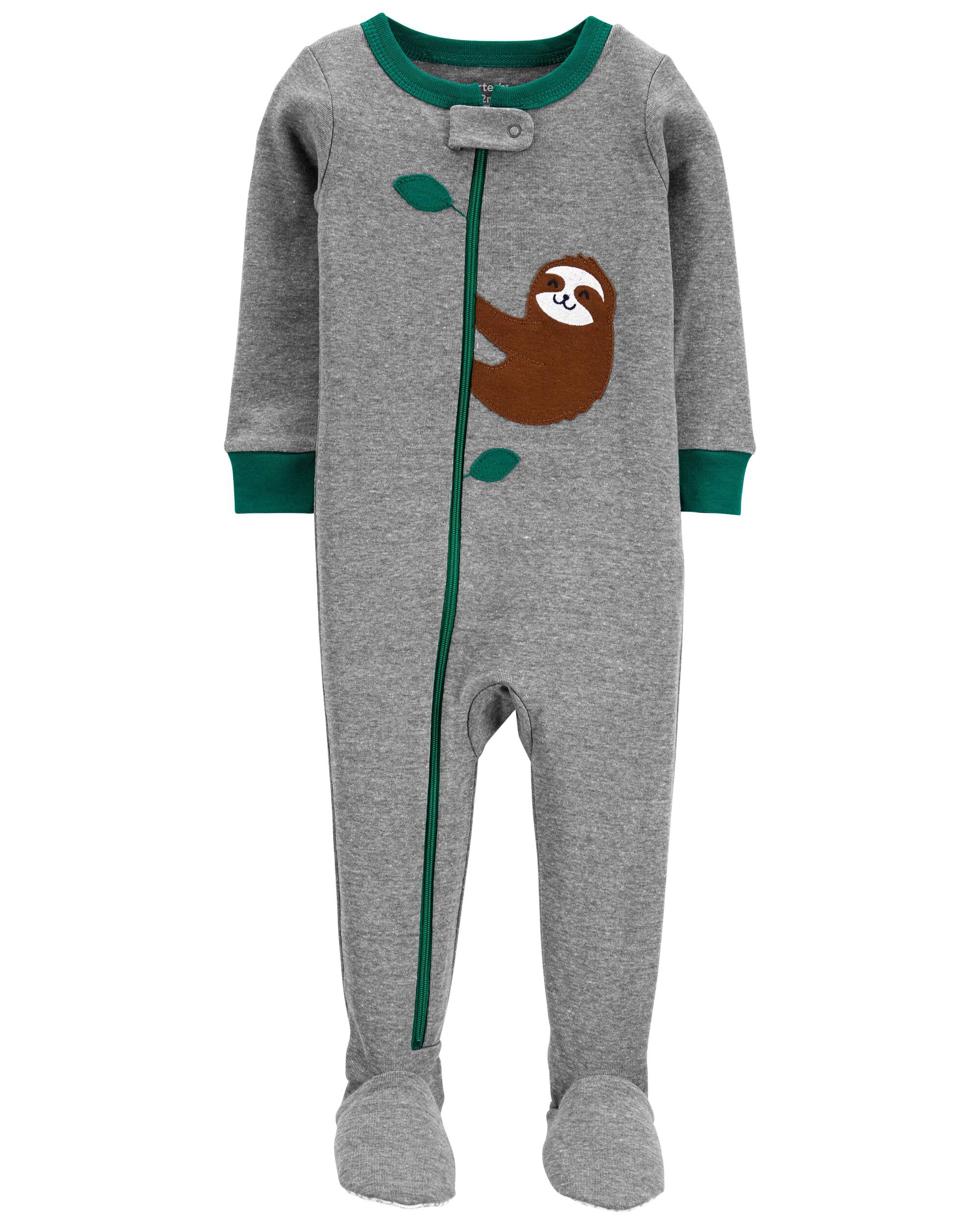 newborn boy footed pajamas