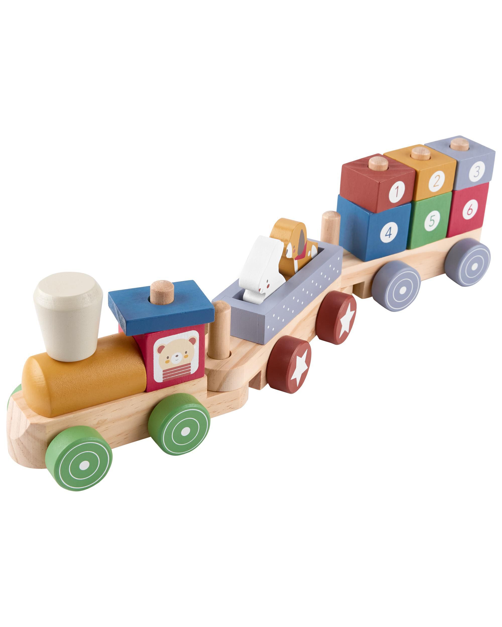 Wooden train sets for toddlers on sale