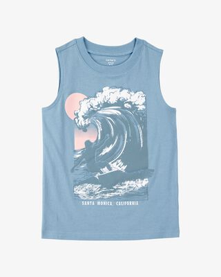 Product image 1 of Kid Wave Graphic Surf Tank - Blue