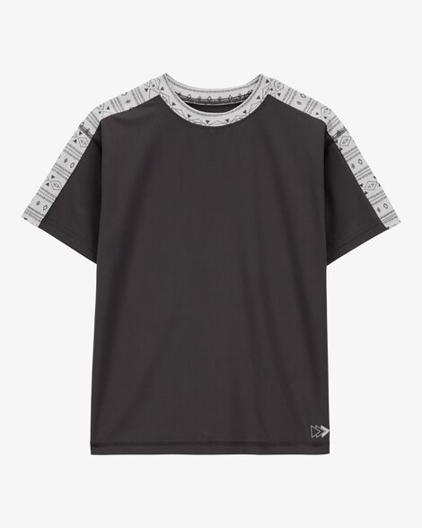 Product image 3 of Kid 2-Piece Active Tee & Shorts Set - Black/Grey