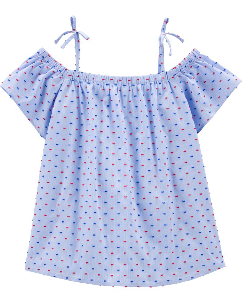 Clip Dot Cold Shoulder Top Carters Com