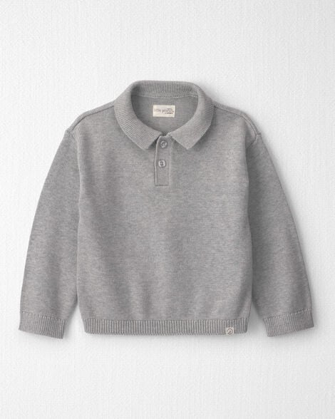 Toddler Boy Organic Cotton Sweater Knit Polo