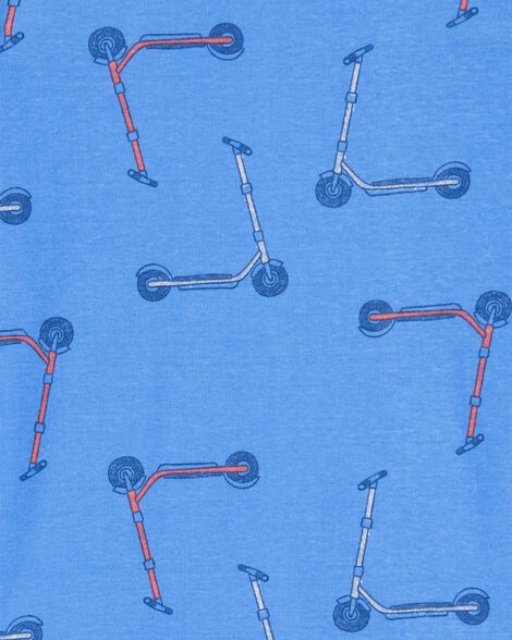 Product image 5 of Kid 4-Piece Snug Fit 100% Cotton Pajamas - Blue/Black