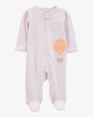 Product image 1 of Baby Hot Air Balloon Bunny 2-Way Zip Cotton Sleep & Play Pajamas