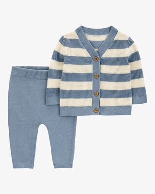 Product image 1 of Baby 2-Piece  Striped Cardigan & Jogger Set