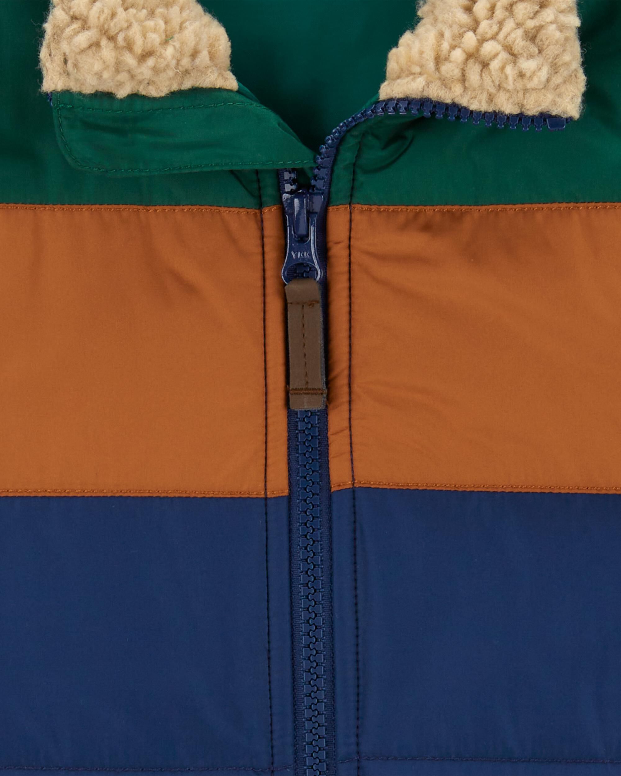 Kid Colorblock Zip-Up Puffer Vest - Carter's | Carter's