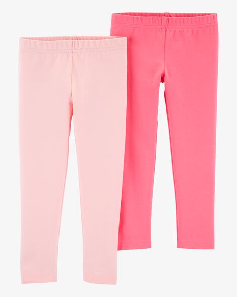 Product image 1 of Toddler 2-Pack Pink Leggings Set